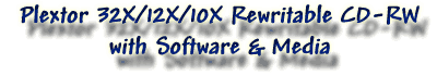 Plextor 32X/12X/10X Rewritable CD-RW